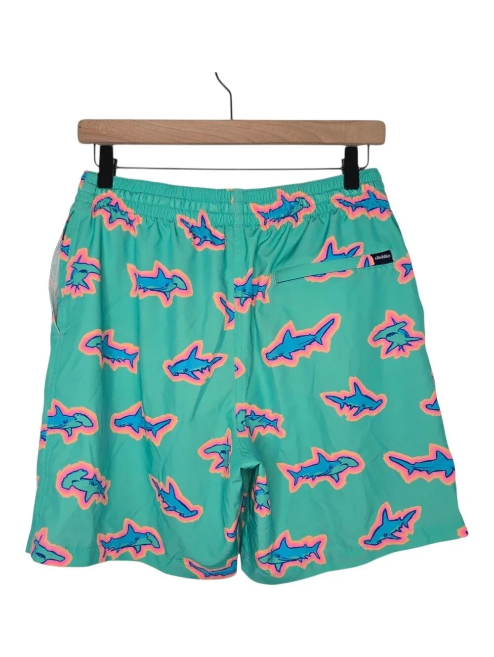 Chubbies Mens Teal Sharks Print 7